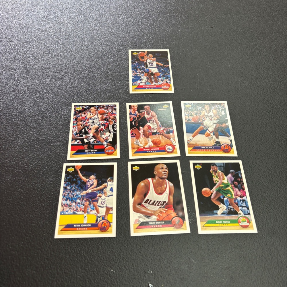 1991 Upper Deck NBA Basketball Card Lot 7ct Kevin Johnson Dan Majerle
